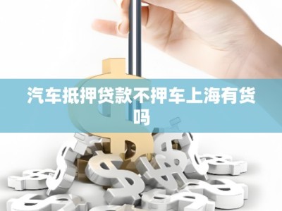 汽车抵押贷款不押车上海有货吗
